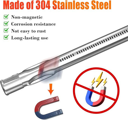 Hisencn 7635 Flavorizer Bars, 69785 Grill Burner for Weber Spirit I & II 200 with Front Control, Spirit E210 E220 S210 S220, for Weber 15.3 Inch Flavor Bars, 7642 Grill Igniter