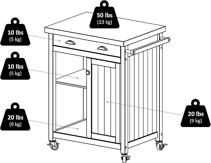 Winsome Timber Kitchen, Black