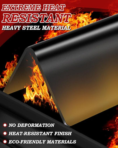 17.5 inch Flavorizer Bars and 13 1/4 inch Heat Deflector Replacement for Weber Genesis 300 310 320 330 Series Grill Parts with Front Control