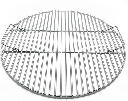 24" Round Grates for BGE, Big Green Egg XL, Weber Summit E6 S6 Kamado Joe Pro Joe Big Joe I, II III Smokers 24" Charcoal Grill and Firering, Outdoor BBQ, Fire Pit Camping, Picnics Cooking Grid