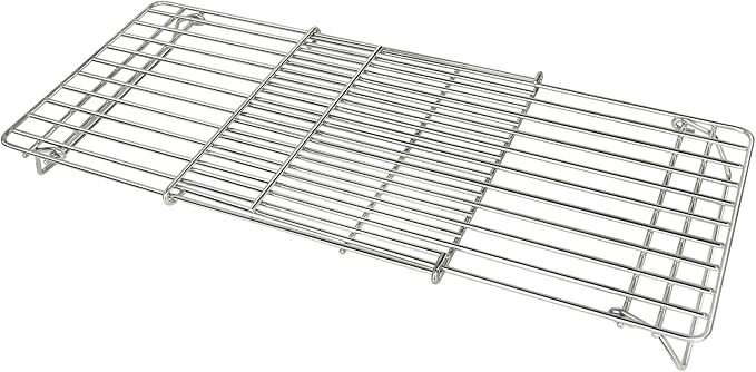 CANDANA Grill Rack for Blackstone Warming Grid Adjustable 17 22 28 36 Inch Griddle Taco Racks Upper Shelf for Weber Pit Boss Nexgrill Charbroil Tabletop Flat Top BBQ Cooking Parts Stainless Steel