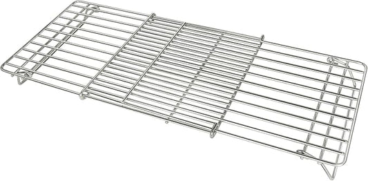 CANDANA Grill Rack for Blackstone Warming Grid Adjustable 17 22 28 36 Inch Griddle Taco Racks Upper Shelf for Weber Pit Boss Nexgrill Charbroil Tabletop Flat Top BBQ Cooking Parts Stainless Steel