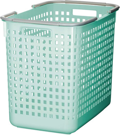 Like-it │SCB-5 │Daily use inside or outside. Movable handles make it easy to carry around. | Portable large basket for kitchen, laundry and kids room. | 18.7 x 12.2 x 15.47" | Mint blue | 10.57 gal