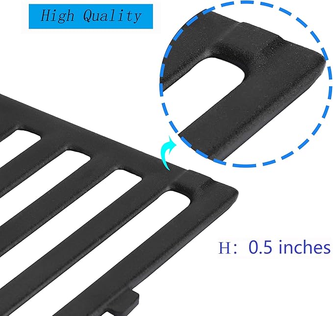 Leship 18.75" Grates for Weber Genesis II 300 Series Grills Genesis II E/S 310 315 325 330 335 Gas Grills, Cast Iron Grill Grates Replacement Parts for Weber 66095 66805 (18.75" x 13.25")