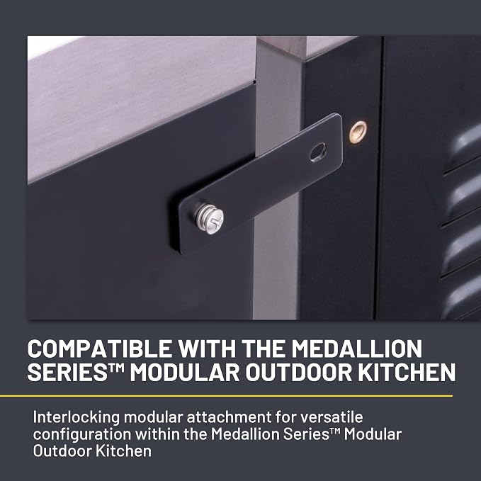 Charbroil Medallion Series Modular Outdoor Kitchen Corner, Black - 463246718