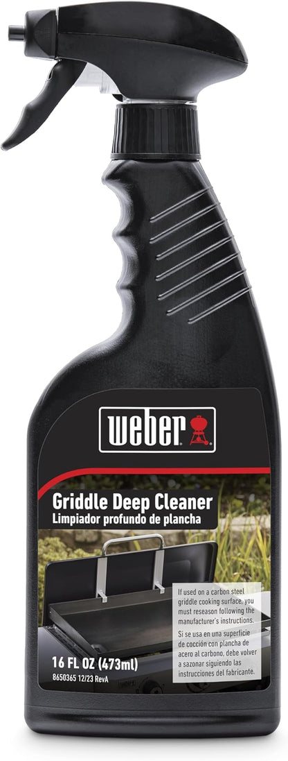 Weber Griddle Deep Cleaner – Powerful Burnt‑On Grease & Residue Remover for Flat‑Top Griddles, Side Tables & Outdoor Grill Surfaces - Griddle Accessory