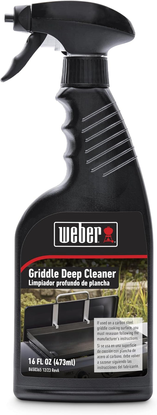 Weber Griddle Deep Cleaner – Powerful Burnt‑On Grease & Residue Remover for Flat‑Top Griddles, Side Tables & Outdoor Grill Surfaces - Griddle Accessory
