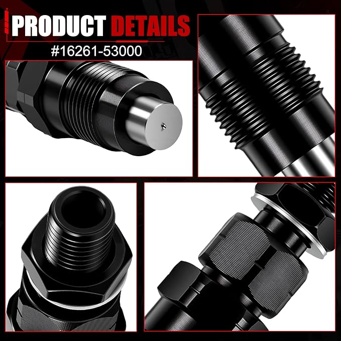 Fuel Injectors Set of 4 Compatible with Kubota V1505 V1505T V1305 V1205 D905 D1005 D1105 Engine 16032-53000 16032-53902