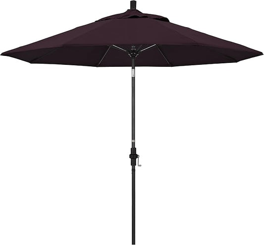 California Umbrella 9' Round Aluminum Pole Fiberglass Rib Market Umbrella