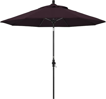 California Umbrella 9' Round Aluminum Pole Fiberglass Rib Market Umbrella