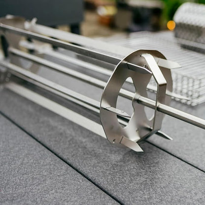 Breeo Rotisserie Skewers - Rotisserie Grill Accessory | For chicken, turkey, BBQ & kabobs, live fire cooking accessories