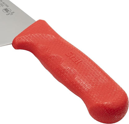 Winco 8" Red Chef's Commercial-Grade Knife | Razor sharp, Restaurant service, Great for Meat Prep, Vegetable Prep, Bread Service and Kitchen Prep
