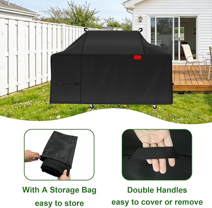 Grill Cover Fits Traeger Timberline XL Wood Pellet Grill (TBB01RLG),Outdoor Full-Length Heavy Duty Waterproof 600D BBQ Cover, Compared to Traeger BAC639 & BAC603 77" D x 29" W x 47" H