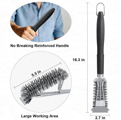 Grill Brush Outdoor Grill - Safe Barbecue Brush Cleaning Brush
