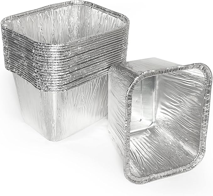 20PCS Disposable Aluminum Foil Grease Bucket Liners for Pitboss Griddle & Razor 4B Griddle, Country Smokers Portable Gas Griddle Accessories