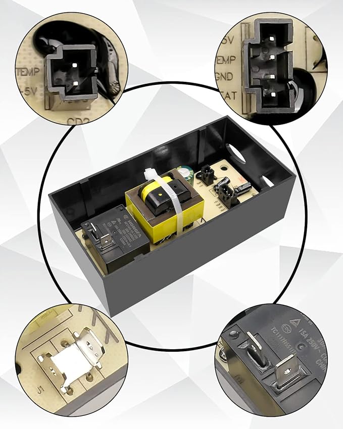 Power Circuit Board Replace 9907160013 Fit for Masterbuilt Digital Electric Smoker MB20071117, MB20070619, MB20071418, MB20071619, 20071117, 20071218