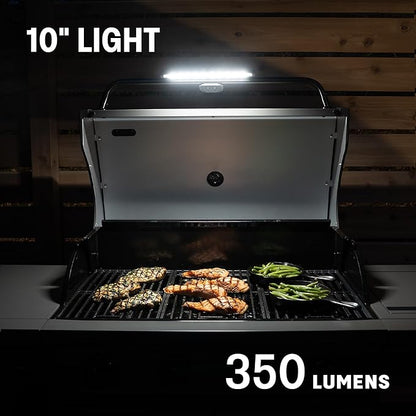 Tytus Fresno 5-Burner Propane or Natural Gas Island Grill – 864 sq. in. Cooking, 48,000 BTU Main + 12,000 BTU Side Burner, Porcelain Grates, Storage Cabinets, Semi-Portable - SS/Ash Stone Starter Kit