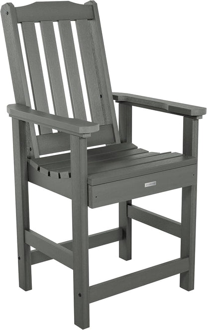 highwood AD-CNL48-CGE Lehigh 5-Piece Round Counter Height Dining Set, Coastal Teak