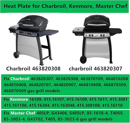 Hongso 27 inch Porcelain Heat Plate for Charbroil 463820307 463820308 463870109 464810208 464810408 464820707 464820907, Kenmore 16109, Replacement Parts for Master Chef 405LP Grill Model G434-0005-W1