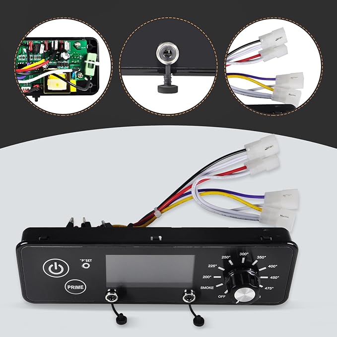 AC03P9 PB1100PS1 Control Board, Compatible with Pit Boss 1100PS1, PB820, Pro 1100, 550 Navigator, PB440D2, PB1150G, PB850G and PB550G Wood Pellet Grill/Smoker, Control Panel with LCD Display