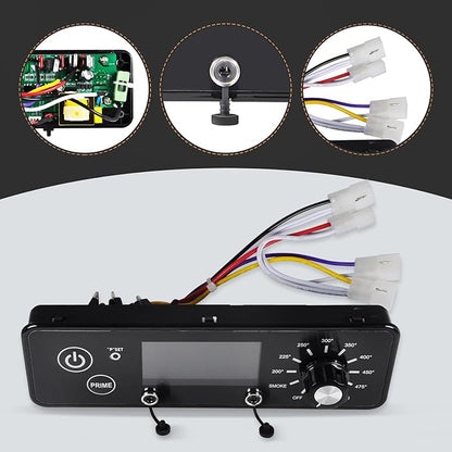 AC03P9 PB1100PS1 Control Board, Compatible with Pit Boss 1100PS1, PB820, Pro 1100, 550 Navigator, PB440D2, PB1150G, PB850G and PB550G Wood Pellet Grill/Smoker, Control Panel with LCD Display