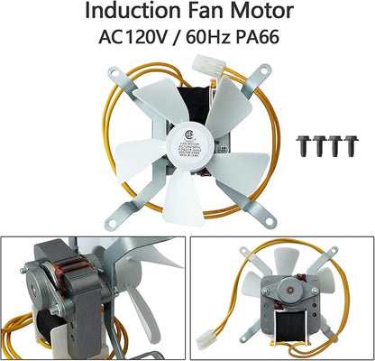 dibay Auger Motor, Induction Fan Kit, Fire Burn Pot and Hot Rod Ignitor for Traeger and Pit Boss Wood Pellet Grill Parts Replacement