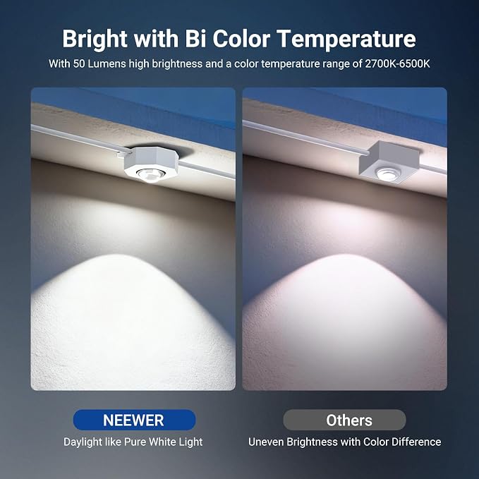 NEEWER 196ft Permanent Outdoor Lights for House Decor, Smart AI RGB IC CW Outside Eaves String Christmas Lighting, 120 LED Lights, App Control 50+ Scenes IP65 Waterproof, Compatible with Alexa, NR02