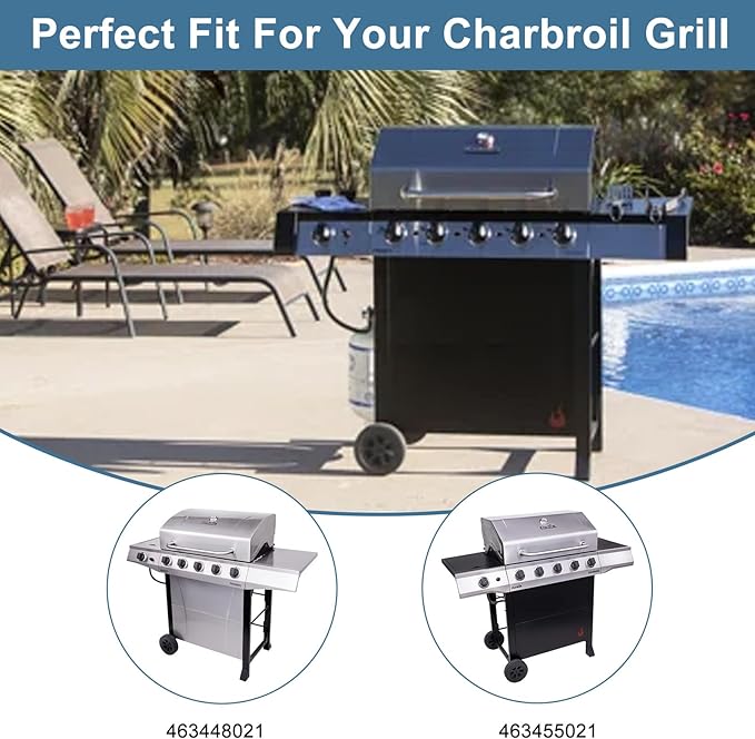 Grill Replacement Parts for Charbroil 463448021 463455021 463451022 463450022 463459021 463458021 463456022 Performance 5-Burner Gas Grill Models