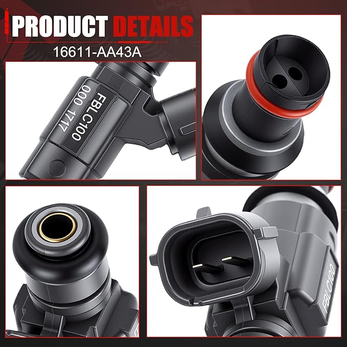 Fuel Injectors Set of 4 Compatible with Subaru Baja Legacy Outback 2000-2006 2.5L Fuel Injector Replace 16611-AA43A 0280155954 FBLC100