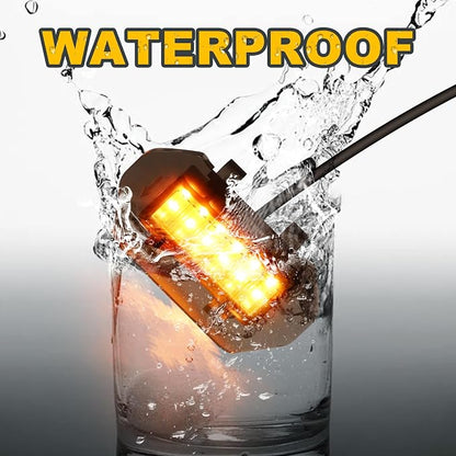 Amber Led Grill Grille Lights for 2024 2025 2026 Jeep Wrangler JL Jlu Sport | 6 in 1 upgraded Oem Jl Jlu grills light assembly