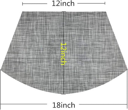Wedge Placemats Set of 4 Vinyl Placemats for Round Tables Woven Non-Slip Heat-Resistant Easy to Clean Wipeable Washable Dinner Table Mats（Gray）