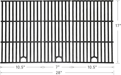 Hongso 17" Grill Grates Replacement Parts for Charbroil Performance 5 Burner 463448021 463450022 463455021 463449021 Models, Original P/N G426-0005-W1 G426-0004-W1