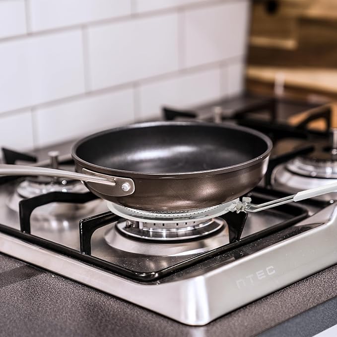 Heat Diffuser Plate for Stoves, Stainless Steel Flame Tamer & Simmer Ring for Even Heating, Prevents Scorching on Gas & Electric Cooktops