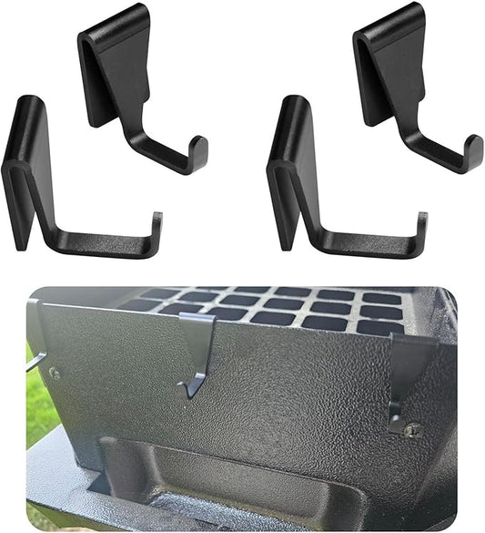4 Pcs Grills Hooks Fits Traeger Grills, Aluminum Alloy Grills Hooks for Barbecue Tool, Fit for Traeger Ironwood 885, Pro Series 34, Pro Series 22, Pro D2 575, Pro 780, Ironwood 650, Z-Grills, Pit Boss