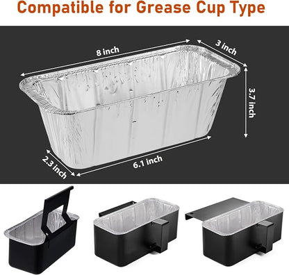 Griddle Accessories Compatible with Blackstone Griddle - Grease Cup Liners Disposable Aluminum Foil Drip Pan Grease Catcher Liner for Blackstone 17, 22, 28, 36 Inch Griddle, 20 Pack