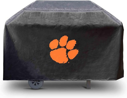 FANMATS 41199 Clemson Rectangular Grill Cover - Fits 3 and 4 Burner Grills - 68in x 21in x 35in