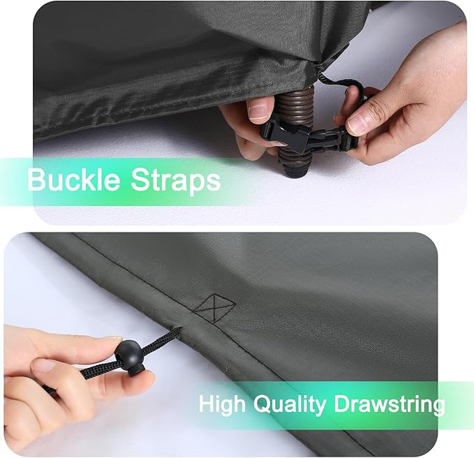 ABCCANOPY Patio Deck Box Cover Waterproof And Dustproof Winter Protection Outdoor Storage Box Cover Universal Furniture Cover 64x30x26 Grey