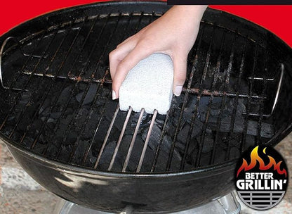 Better Grillin Scrubbin Stone Grill Cleaning Brick Block | Griddle Stone | Grill Stone Cleaning Block | Barbecue Grill Cleaner for BBQ, Griddle, & Racks (Pack of 3)