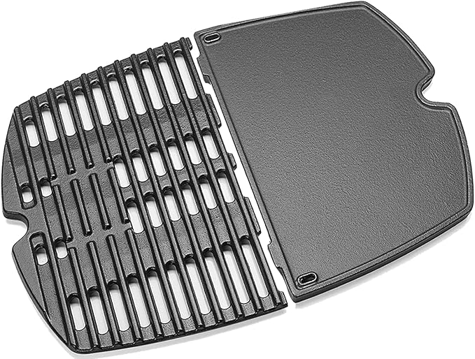 7644 Cooking Grates for Weber 516002,516001,50060001,51010001,51060001, for Baby Weber q Gas Grill Q100,Q1000,Q120,Q1200,Q1400,Cast Iron Grill Parts,2 Packs