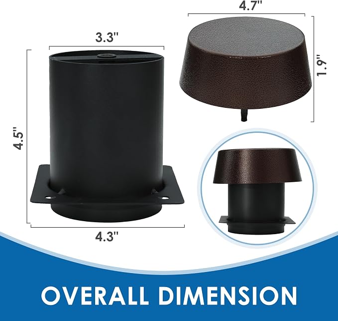 Smoke Stack for Pit Boss Vertical Smoker - 3/5/7 Series Replacement | Fits Pit Boss & Sportsman 3/5/7 Series. Replaces OEM 60268, PBV357P1-04/03. Durable powder-coated steel.