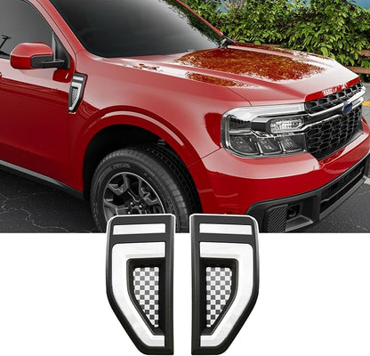 xipoqix 2PCS Side Marker Light Compatible with 2022-2024 Ford Maverick 2025 XLT LED Side Marker Lamp Replacement for 2022-2024 Ford Maverick Accessories