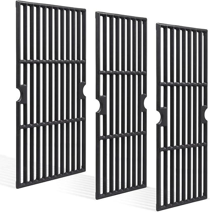 Criditpid 18 Inch Grill Grates for Charbroil Performance 463376519 Replacement Parts, Cast Iron Cooking Grid for Char-Broil 463377319, 463376419, 463376319, G470-0002-W1, G470-0003-W1, G321-0005-W1