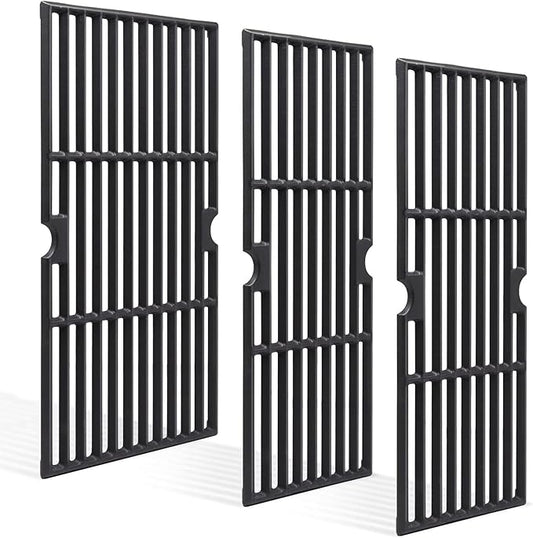 Criditpid 18 Inch Grill Grates for Charbroil Performance 463376519 Replacement Parts, Cast Iron Cooking Grid for Char-Broil 463377319, 463376419, 463376319, G470-0002-W1, G470-0003-W1, G321-0005-W1