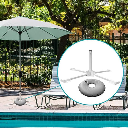 Foldable Portable Beach Umbrella Stand - Portable Patio Umbrella Base Holder, Outdoor Sunshade Anchor, with Weight Bag for Stadium, Courtyard, Garden, Beach, Grass