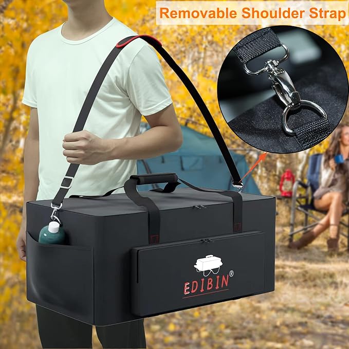Portable Grill Carry Bag Fit for Weber 1141001 Go Anywhere Gas Grill, Compatible with Weber 121020 Go-Anywhere Charcoal Griddle,Heavy Duty 600D Waterproof Go anywhere gas grill Carry Bag