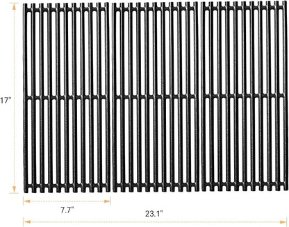 463355220 17" Grill Grates for Charbroil Commercial Infrared 3 Burner 463242516 463242515 466242615 463243016 463346017 Grills, Cast Iron Grill Replacement Parts for Char Broil G466-0025-W1A