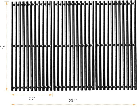 463355220 17" Grill Grates for Charbroil Commercial Infrared 3 Burner 463242516 463242515 466242615 463243016 463346017 Grills, Cast Iron Grill Replacement Parts for Char Broil G466-0025-W1A