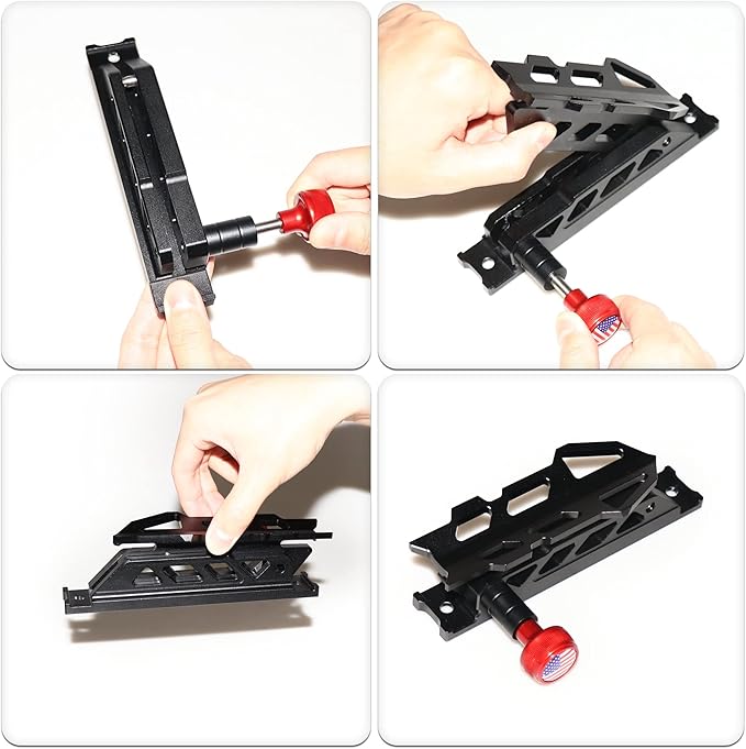 Adjustable Roll Bar Fire Extinguisher Mount Holder for Jeep Wrangler TJ JK JKU JL UTV Polaris RZR Ranger Camper Van, Aluminum, Quick Release, Upgrade