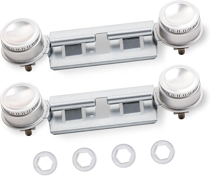 BlueStars WB16K10026 WB29K17 Double Burner Assembly Replacement - Compatible with G.E Kenmore Hot.point Ranges - Replaces 868697 AP2633210 WB16K10003 65932 PS232404 - PACK OF 2