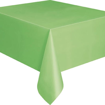 Gold Solid Rectangular Plastic Table Cover (54" x 108") 1 Count - Elegant Design & Premium Quality, Ideal For Parties, Events & Everyday Use
